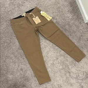 Democracy Tan Straight Leg Pants with Classic Fit
